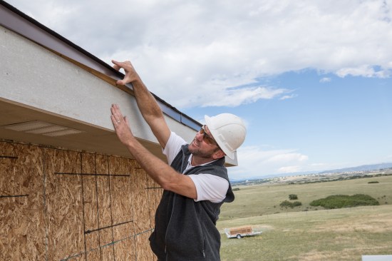 At the roof edge, metal drip edge will extend down into the gutter.
