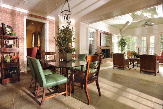 A dining area makes the space a versatile one.See the&nbsp;full article&nbsp;about this award-winning project.