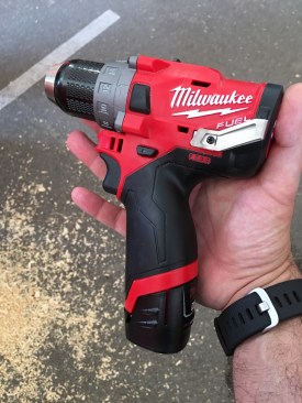 This is the 2nd Generation of M12 Fuel Drills (the Hammer Drill version, shown here). These drills are 1” shorter than the previous generation, designed for MEP, HVAC, MRO, and Remodelers looking to carry a more compact, portable solution. Equipped with an all-metal ½” chuck, the drills weigh 2.8 lbs. with a battery. Available December 2017 Cost: similar or the same as the first generation.
