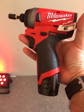 Here's the second generation of the M12 FUEL™ ¼” Hex Impact Driver. The completely redesigned Impact Driver delivers 20% faster application speeds than the previous generation, delivers 1,300in-lbs of torque, and is over 1” shorter than competitive 12V Impact Drivers.  It has 4 modes: 1 runs at 0-1200 RPMs; 2 runs at 0-2400 RPMs, 3 runs at 0-3300 RPMs, a self-taping screw mode (Milwaukee calls "TEK") provides a controlled start for self-tapping screws and slows to 800 RPMs to reduce stripping and breaking of screws. Available: December 2017. Cost similar or the same as the first generation drivers. 