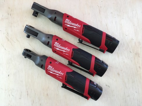 The new M12 Fuel¼”, 3/8”, and ½” Ratchets are the first cordless solutions that offer the power and size needed to replace pneumatic ratchets. The ratchets deliver up to 60ft-lbs of torque with a compact head design, allowing for more access in tight spaces. Available September 2017. Cost: TBD

