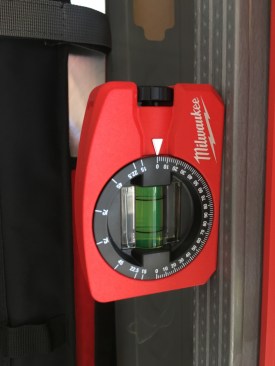 The new Milwaukee magnetic pocket level functions similarly to a protractor, with a 360° adjustable vial. A locking screw protects the accuracy of the vial whether it’s taken in and out of pockets or pouches. Available July 2017. Cost TBD.
