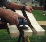 Figure 3. It's nearly impossible to cut thick stock perfectly, but a coarse abrasive disc makes quick work of the glitches.