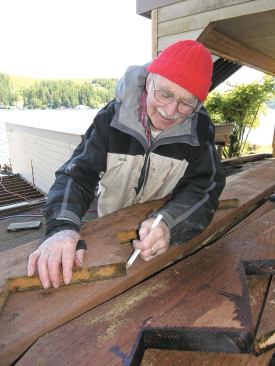 After carefully cutting the first jack and checking its fit, use it as a pattern to lay out the remaining jacks.
