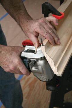 he makes relief cuts at the fillets,