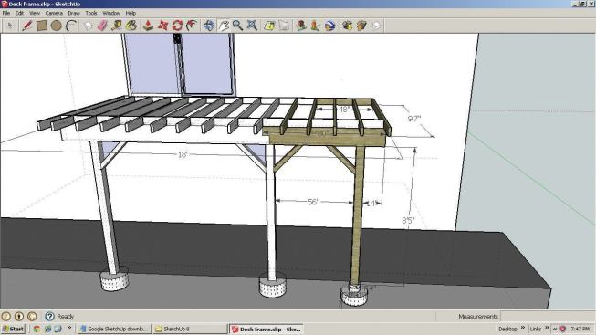 It’s possible to create 3D renderings in SketchUp.