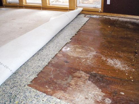 One of the most common insurance 

restoration scenarios is drying out wet carpeting, pads, and subfloors. 