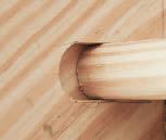 Routs in the skirtboards are cut to allow the treads and risers to be deeply inserted on one side, then withdrawn halfway to engage the opposite, shallower skirt.