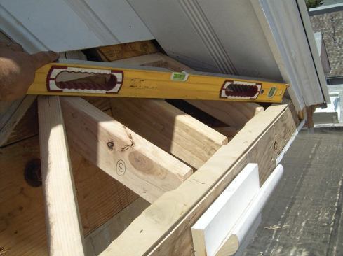 We shimmed as needed, using a straightedge to make sure the surfaces were in plane.