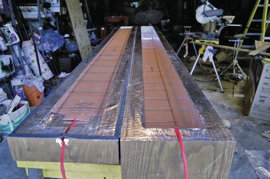 A custom-built insulated "oven" is sized to fit Heatcon thermal blankets.