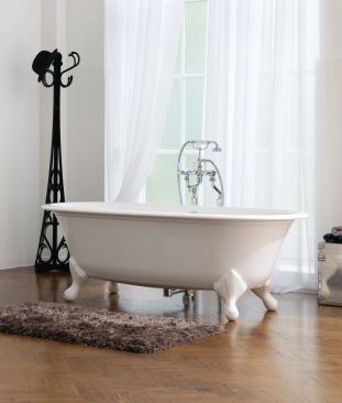 Clawfoot tub. Freestanding tubs — such as this one from Victoria + Albert — are hot sellers, making it clear that demand for traditional design in the bathroom has not abated.