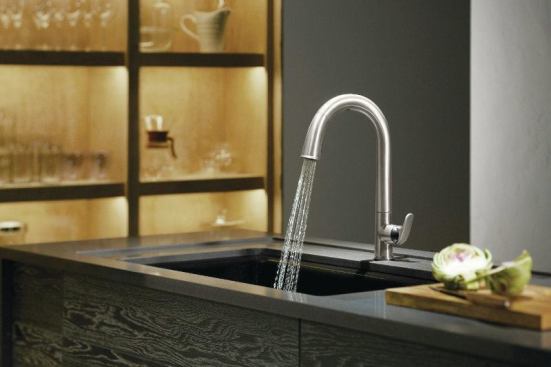 Hands-free faucet. Buyers flock to anything that makes life easier. Kohler’s Sensate faucet is activated with a wave of the hand.