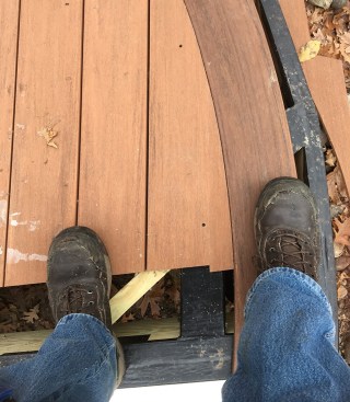 Biscuit joinery came in handy where a little extra board width was required.