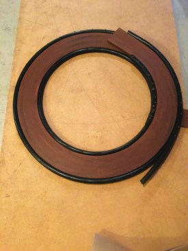 This made the form for the 16-inch-diameter trim ring around the tree well.