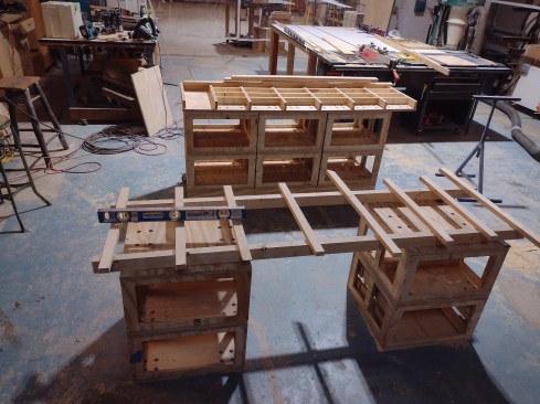 This uniformity means an accessory built for one will fit all. The worktops provide a flat work surface.